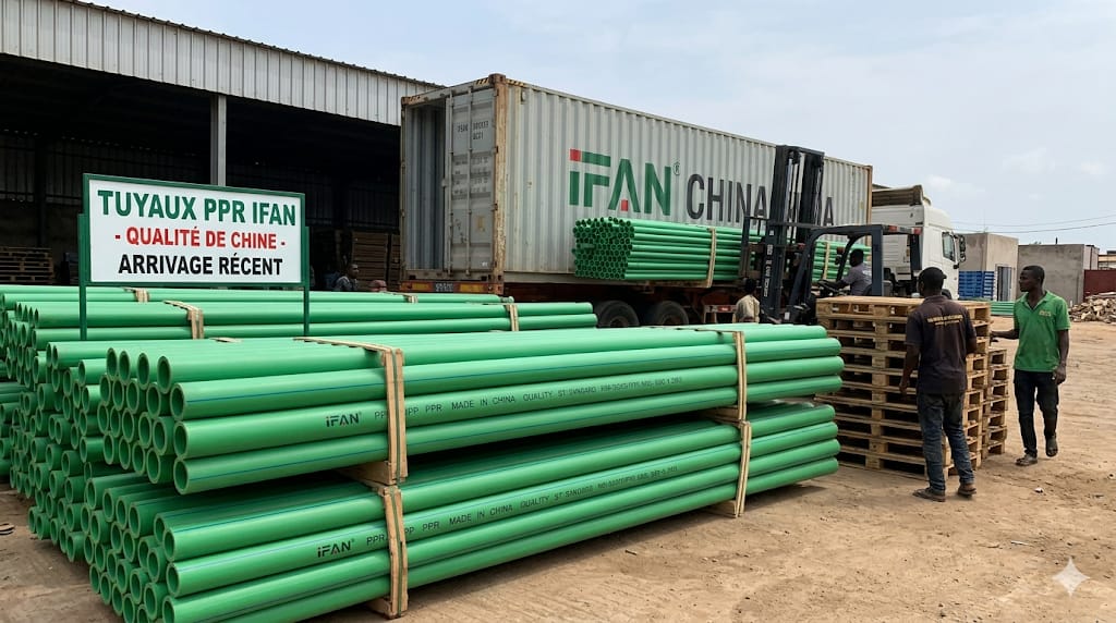 ARRIVAGE DE MATERIAUX PPR IFAN
