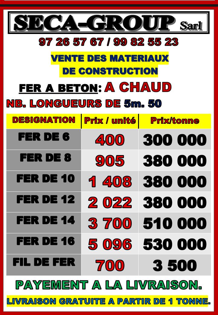 FER A CHAUD DE LONGUEUR 5,50 mètres