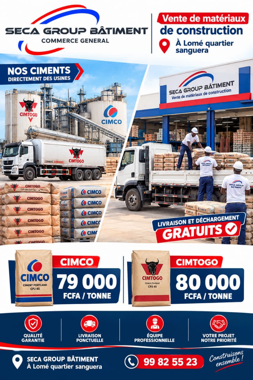 Le Ciment Haute Qualité par SECA GROUP