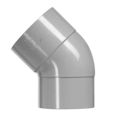 COUDE 1/8 PVC 100