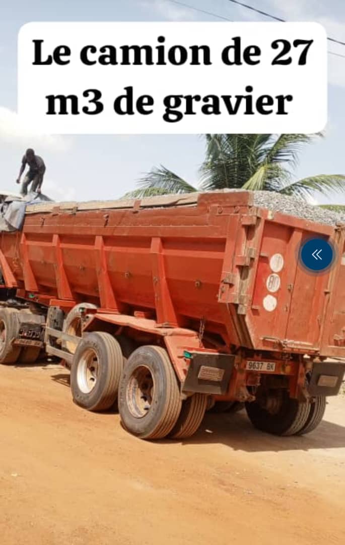 LIVRAISON DE GRAVIER 27 M3